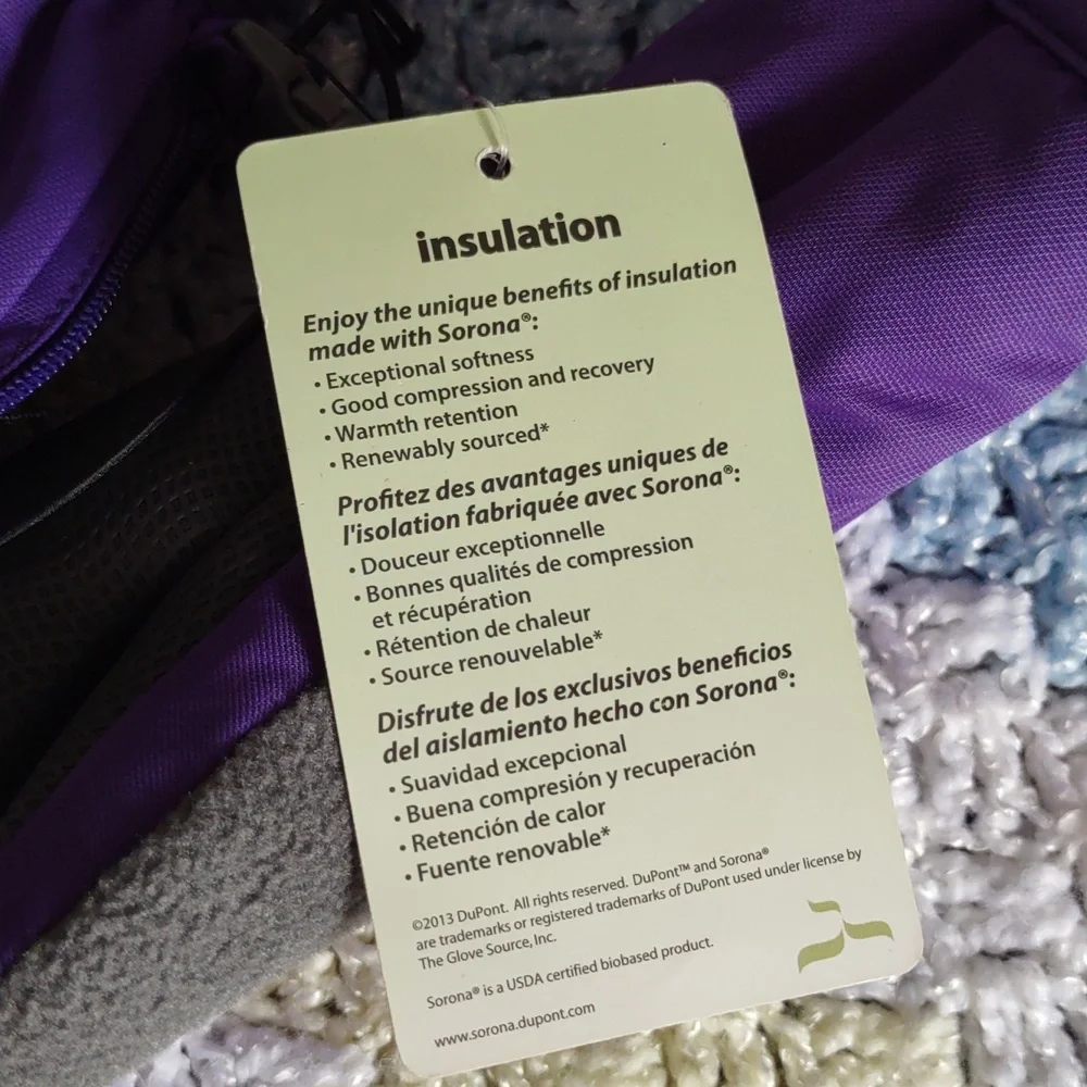 Head XXS Jr. Ski Mitten Purple Dupont Sorona - Picture 7 of 13